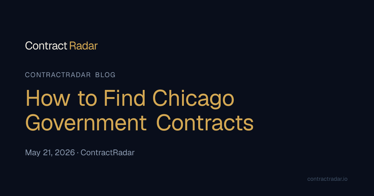 How to Find Chicago Government Contracts | ContractRadar