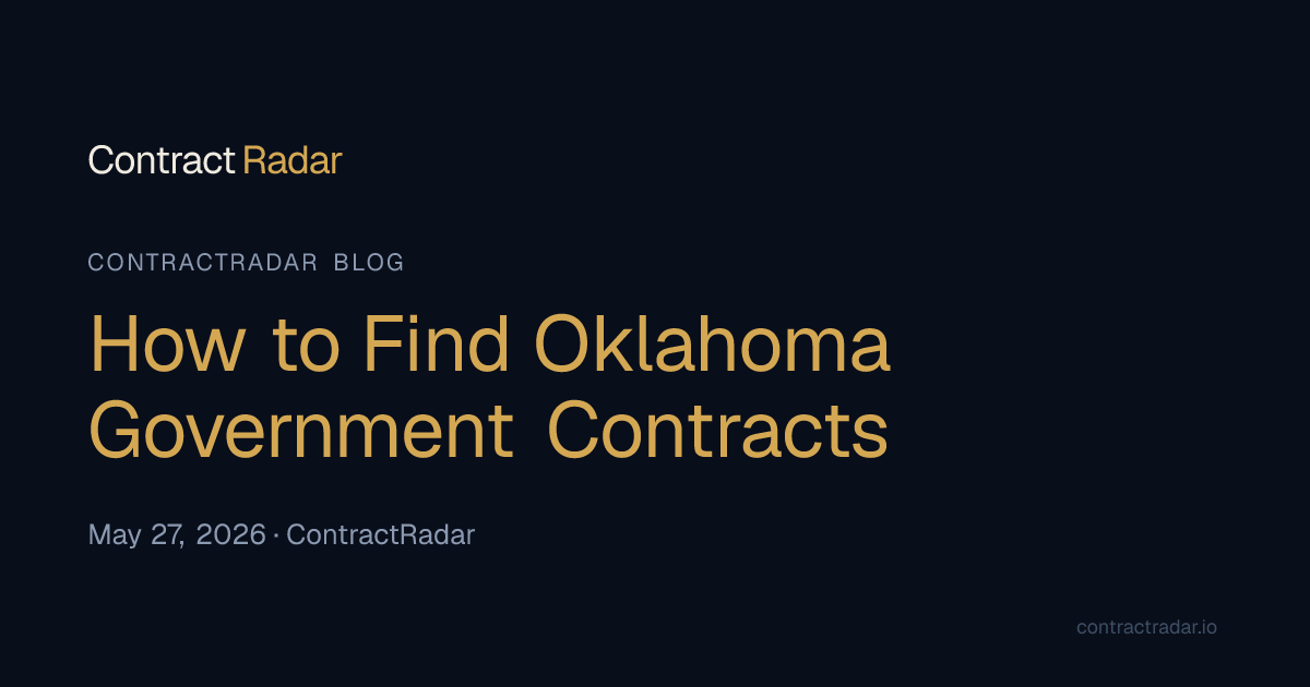 How to Find Oklahoma Government Contracts | ContractRadar