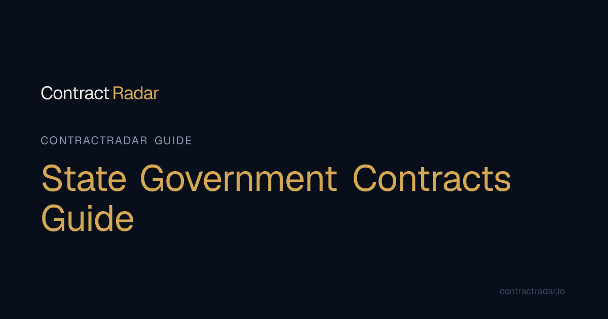 State Government Contracts Guide | ContractRadar